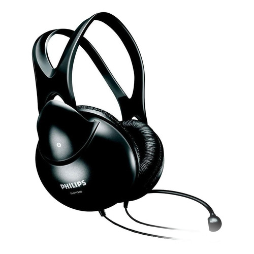 Auriculares Philips SHM1900 negro con micrófono