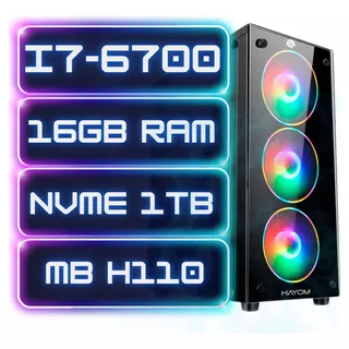 Pc Gamer Cpu Intel I7-6700 + 16gb Ddr4  + Nvme 1tb