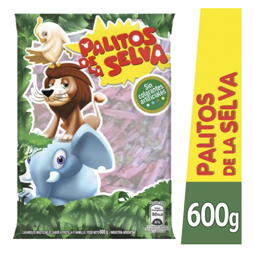 Caramelos Masticables Palitos De La Selva 600g