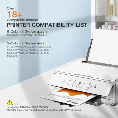 4 Cartucce Inchiostro Gialle Per CLI-251XL MX922 MG5620 - Foto 13