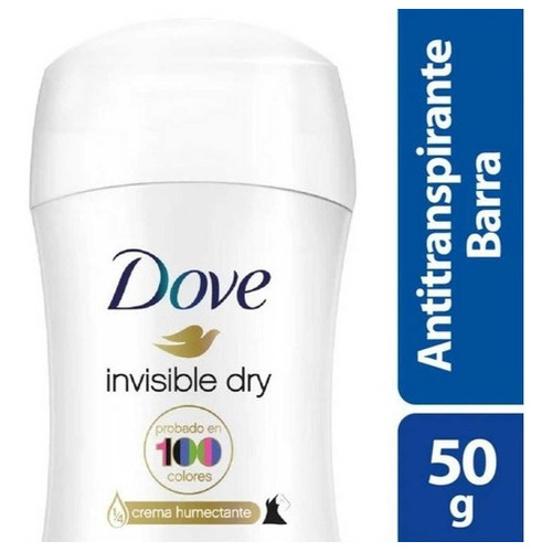 Dove Invisible Dry Antitranspirante En Barra Femenino X 50 G