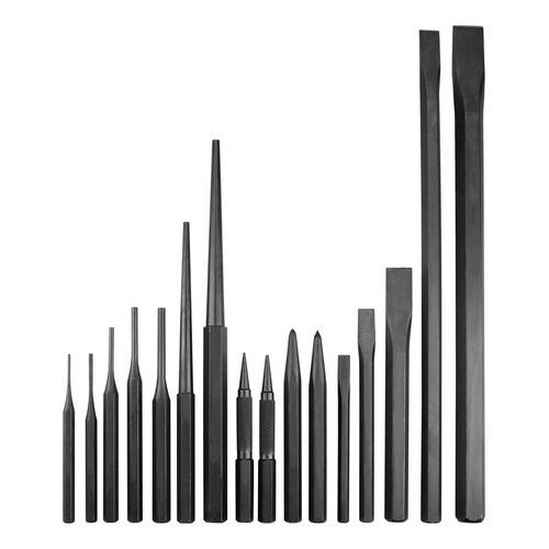 Juego De Puntos, Punzones, Cinceles Y Botadores, 16 Piezas U