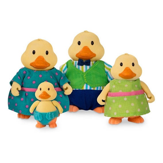 Lil Woodzeez Set Familia De Patos Animales Colección 6259