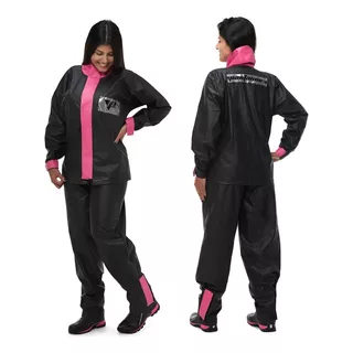 Capa De Chuva Pantaneiro Pvc Feminino Impermeável Roupa Moto