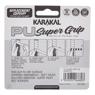 Karakal Agarre De Repuesto Pu Supergrip Para Raqueta, Tenis.