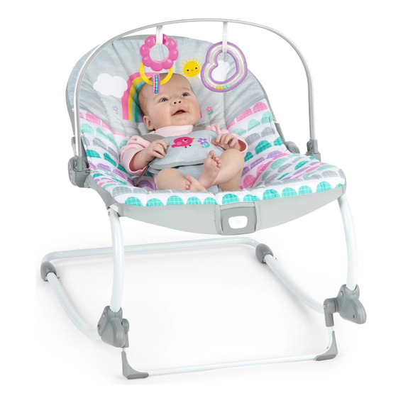 Silla Vibradora Mecedora Para Bebé Bright Starts 2 En 1 