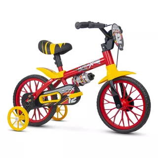 Bicicleta Infantil Aro 12 Com Rodas De Treinamento Nathor