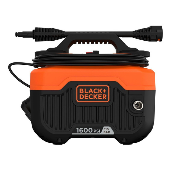 Hidrolavadora eléctrica Black+Decker BEPW1600H naranja y negro de 1300W con 1600psi de presión máxima 220V - 50Hz/60Hz