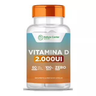 Vitamina D 2000ui - 60 Cápsulas - Nature Center