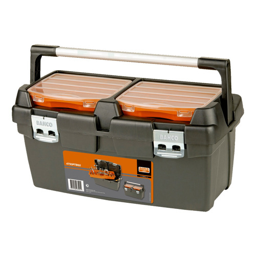 Caja Porta Herramientas Manija Aluminio Bahco 4750ptb60 Color Negro/Naranja