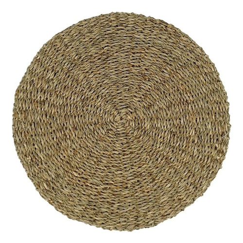 Individual Circular De Mesa Ø36cm En Seagrass P/cocina Hogar Color Natural Natural