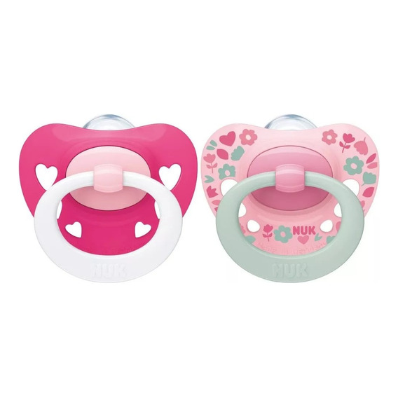 Set 2 Chupetes Nuk Signature 0-6 | 6-18 | 18-36 Meses