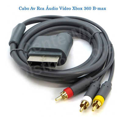 Cabo Av Rca Áudio Vídeo Para Xbox 360 Kp-5037