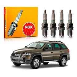  Jogo Velas Ngk Palio Adventure 1.8 16v Etorq 2011 A 2014