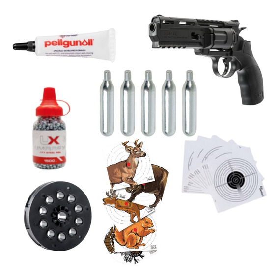 Brodax Revolver Umarex .177 Bbs Metal Co2 Pistola Xtem P