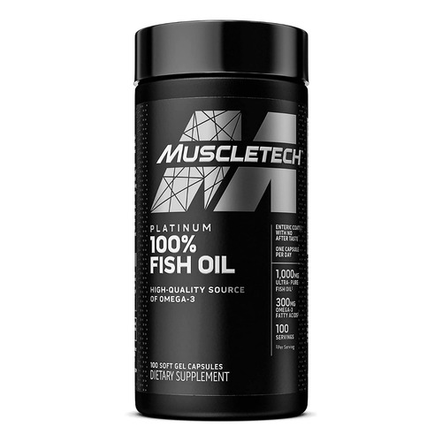 Muscletech Platinum 100% Omega Fish Oil 100 Softgels