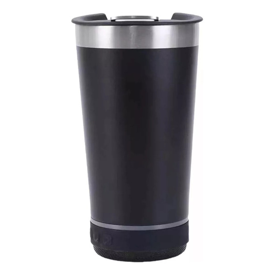 Vaso Termico Con  Bocina Bluetooth Acero Inoxidable 