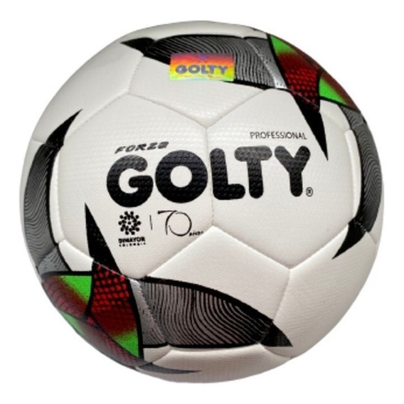 Pelota de fútbol Golty Forza recreativo nº 5 color blanco/negro/verde