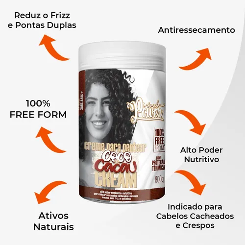 Creme para Pentear Coco & Cacau Cream – CurlyGui Store