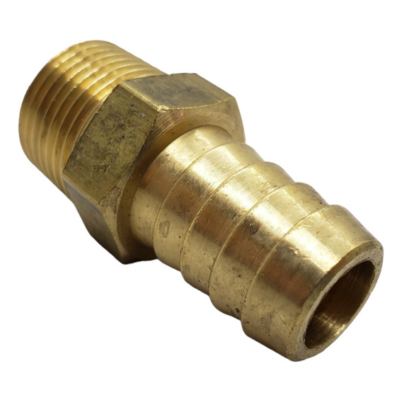 Acople Racord Manguera Espiga 19mm - 3/4 Bronce Rosca 3/4