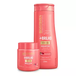 Kit +brilho (250ml/g) Shampoo E Máscara