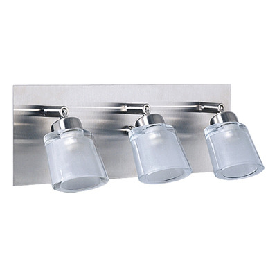 Aplique Ferrolux Ovaleto 3 Led Acero/vidrio 220v.
