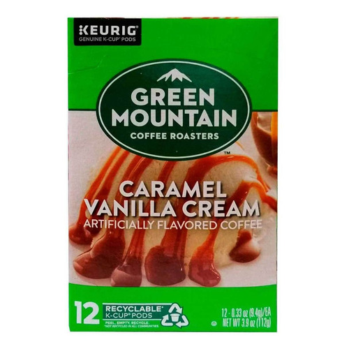 Cápsulas De Café Keurig Green Mountain Caramel Vainilla Cream 12 Capsulas