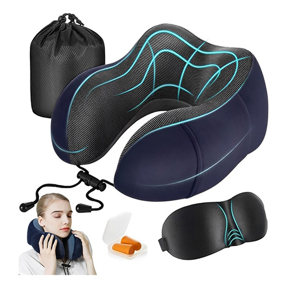 Almohada De Viaje Almohada Para Cuello Espuma Viscoelástica