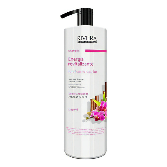  Shampoo Todo Tipo De Cabello Miel Y Orquídeas Riviera 1l