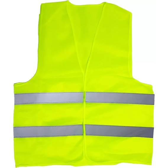 Pack 50 Chaleco Reflectivo Naranja Amarillo Seguridad Vial 