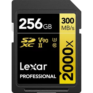 Cartão De Memória 300mb/s Lexar Sd Xc 256gb Uhs-ii 2000x