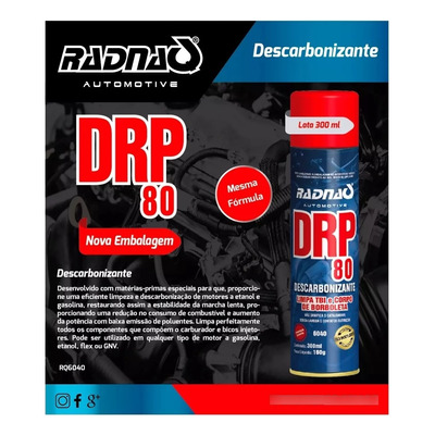 Descarbonizante Aerossol Lubrificante Drp80