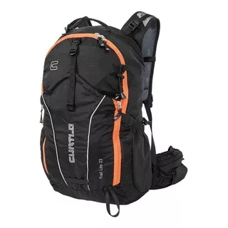 Mochila Curtlo Trail Lite 23l Preto E Laranja Cor Água Desenho Do Tecido Liso Tamanho Único