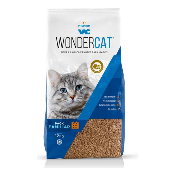 Wondercat Aglomerantes Arena Neutra Piedra X 12 Kg Miluna