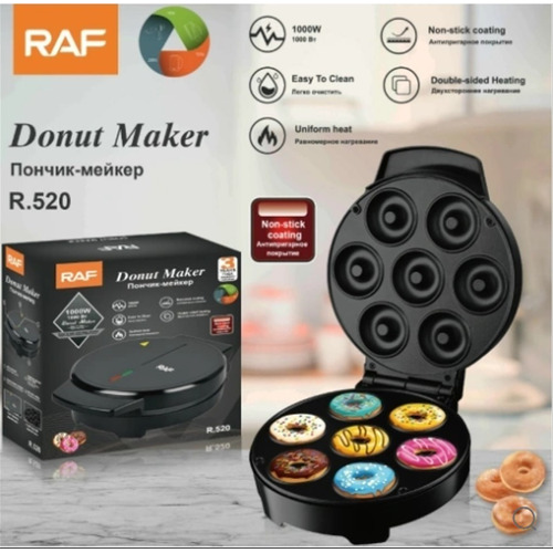 Maquina De Donuts Raf Donut Maker Premium Color Negro