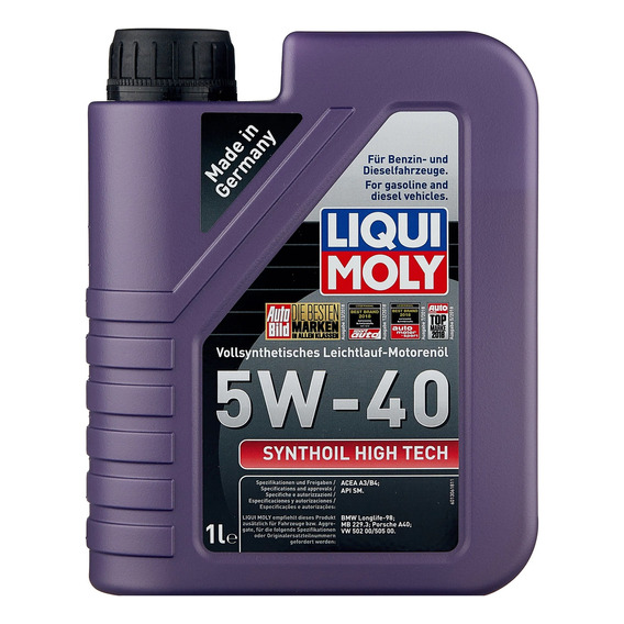 Aceite Motor Sintético 5w40 Synthoil High Tech 1lt Liqui Mol