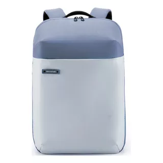 Mochila Bolsa Adamantiun Breeze Azul Notebook 15 Polegadas Tablet Feminina Masculina Impermeável Escolar Viagem Micro Fibra