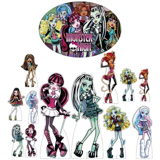 Kit Display + Elipse 62x42cm Festa Monster High