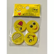 Gomas De Borrar Forma Emoji Smile Souvenir X12 Pack