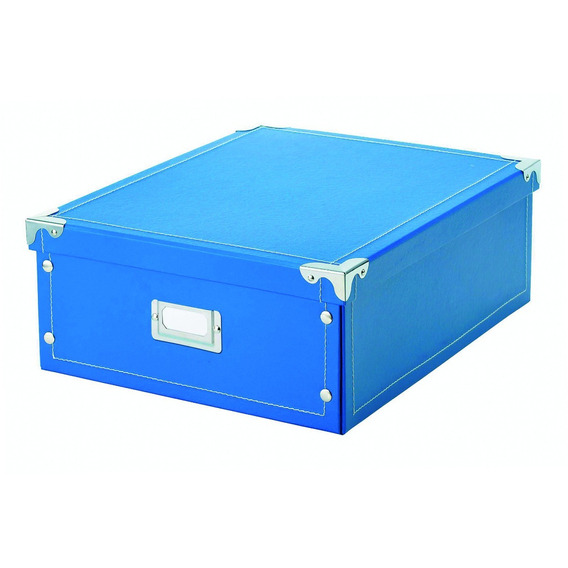Caja Organizadora Azul Cosida 39x28x13cm The Pel