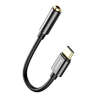 Adaptador Usb-c A 3.5 Mm Hembra - Baseus Premium Color Negro