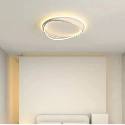 Lámpara Plafón Aplique Led Blanco 44w Luz Desing Blanco
