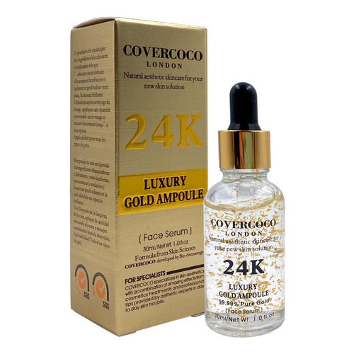 Serum Facial Luxury Gold Ampoule Covercoco London