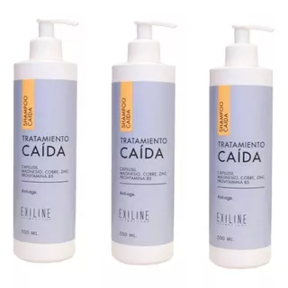 Promo Pack X 3 Shampoo Tratamiento Caída Exiline X 500ml 