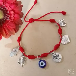 Pulsera 7 Nudos Dijes Protectores 