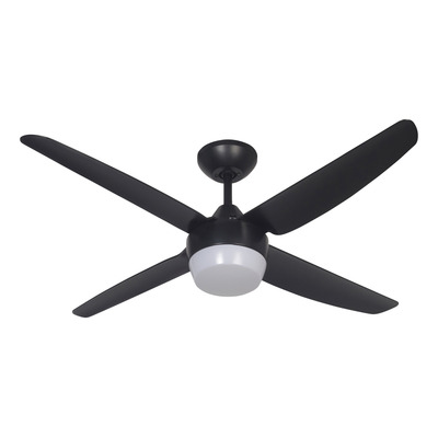 Ventilador De Techo Negro Con Led 432b Control Remoto Laft