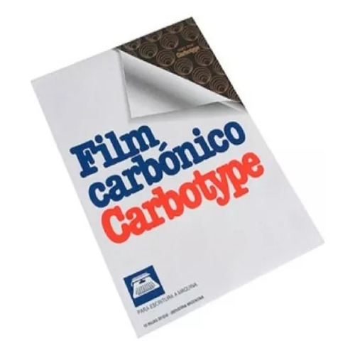 Papel Carbonico Carbotype Oficio X 50 Hojas Color Negro