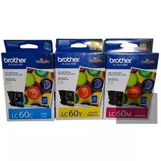 Combo Cartucho Brother Lc60 Original  Dcp-j140w Colores X 3