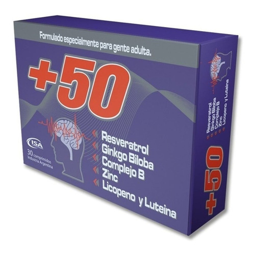 Suplemento Dietario +50 Adultos Resveratrol X 30 Un