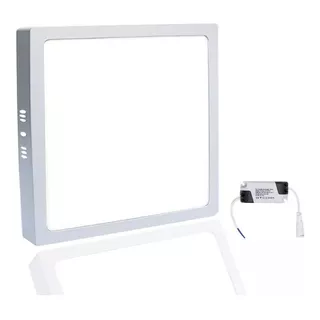 Kit 3 Plafon Sobrepor Quadrado Led 32w Painel Bivolt 30x30